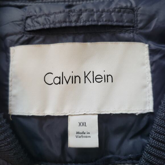 Calvin Klein Size XXL Men's Lightweight Quilted Puffer Jacket Navy Blue - Picture 6 of 10
